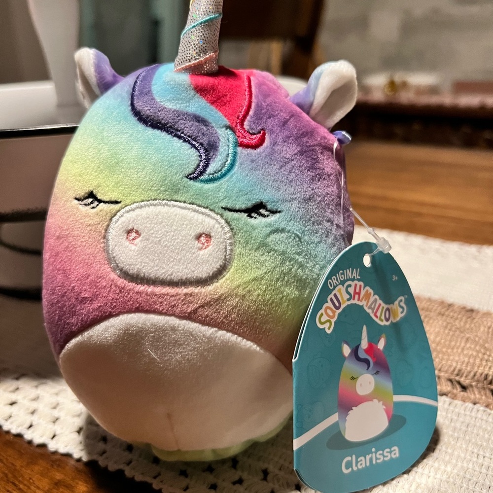 Squishmallows Rainbow Unicorn Plush Toy